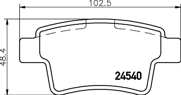 DON PCP1184 - Kit pastiglie freno, Freno a disco autozon.pro