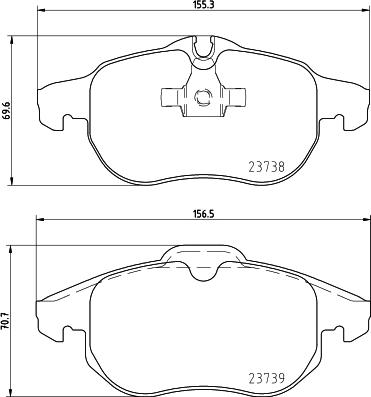 DON PCP1138 - Kit pastiglie freno, Freno a disco autozon.pro