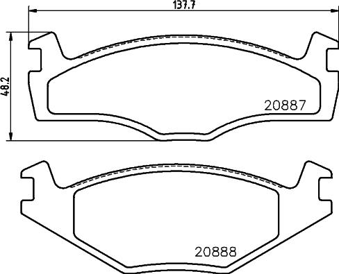 DON PCP1132 - Kit pastiglie freno, Freno a disco autozon.pro