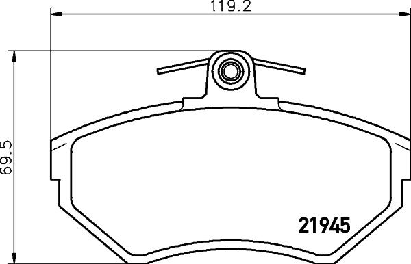 DON PCP1129 - Kit pastiglie freno, Freno a disco autozon.pro