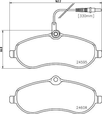 DON PCP1126 - Kit pastiglie freno, Freno a disco autozon.pro