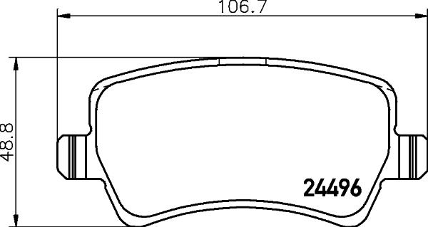 DON PCP1175 - Kit pastiglie freno, Freno a disco autozon.pro