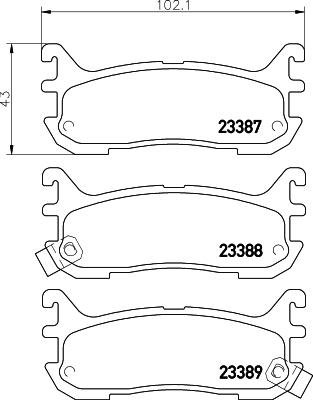 DON PCP1399 - Kit pastiglie freno, Freno a disco autozon.pro