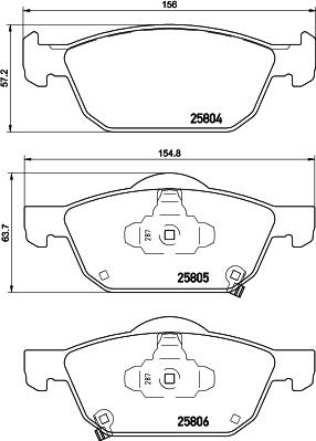 DON PCP1394 - Kit pastiglie freno, Freno a disco autozon.pro