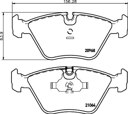 DON PCP1395 - Kit pastiglie freno, Freno a disco autozon.pro