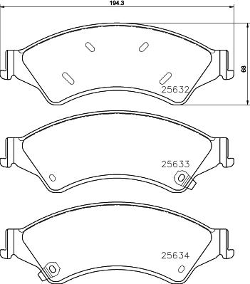 DON PCP1393 - Kit pastiglie freno, Freno a disco autozon.pro