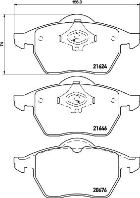 DON PCP1354 - Kit pastiglie freno, Freno a disco autozon.pro