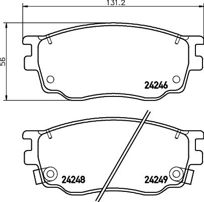 Valeo 670647 - Kit pastiglie freno, Freno a disco autozon.pro