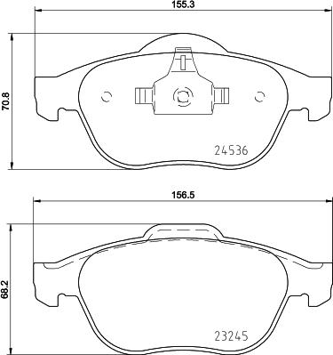 DON PCP1352 - Kit pastiglie freno, Freno a disco autozon.pro