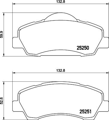 DON PCP1364 - Kit pastiglie freno, Freno a disco autozon.pro