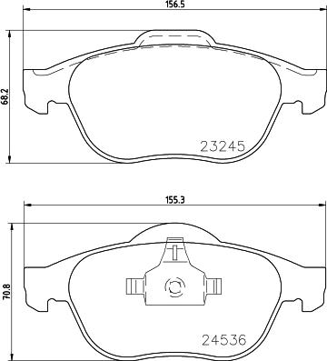 DON PCP1368 - Kit pastiglie freno, Freno a disco autozon.pro