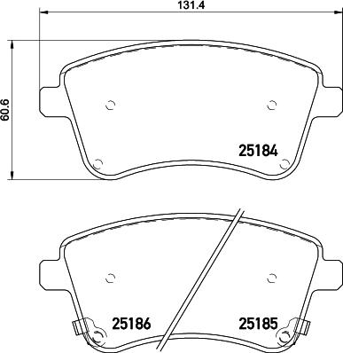 DON PCP1363 - Kit pastiglie freno, Freno a disco autozon.pro