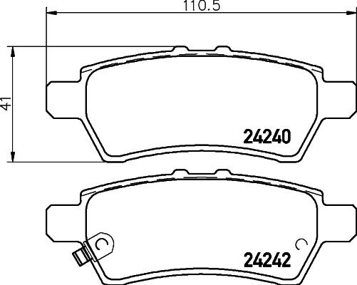 DON PCP1300 - Kit pastiglie freno, Freno a disco autozon.pro