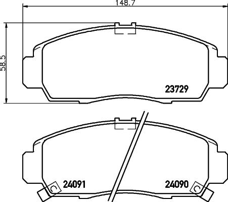 DON PCP1384 - Kit pastiglie freno, Freno a disco autozon.pro