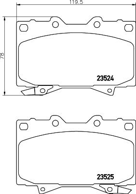 DON PCP1382 - Kit pastiglie freno, Freno a disco autozon.pro