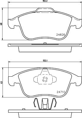 DON PCP1334 - Kit pastiglie freno, Freno a disco autozon.pro