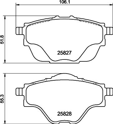 DON PCP1336 - Kit pastiglie freno, Freno a disco autozon.pro