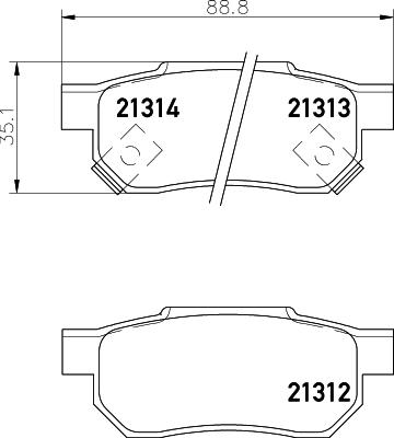 DON PCP1337 - Kit pastiglie freno, Freno a disco autozon.pro