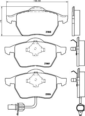 DON PCP1328 - Kit pastiglie freno, Freno a disco autozon.pro