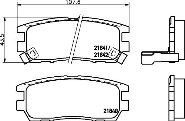 DON PCP1327 - Kit pastiglie freno, Freno a disco autozon.pro