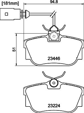 DON PCP1371 - Kit pastiglie freno, Freno a disco autozon.pro