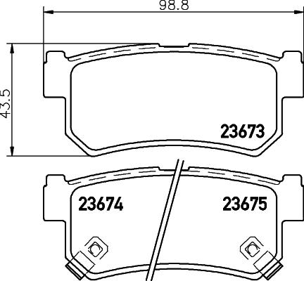 DON PCP1294 - Kit pastiglie freno, Freno a disco autozon.pro