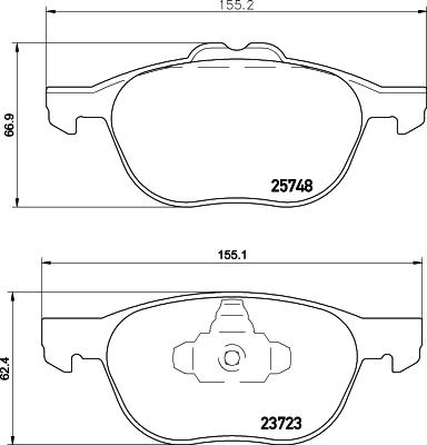 DON PCP1290 - Kit pastiglie freno, Freno a disco autozon.pro