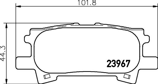 DON PCP1298 - Kit pastiglie freno, Freno a disco autozon.pro