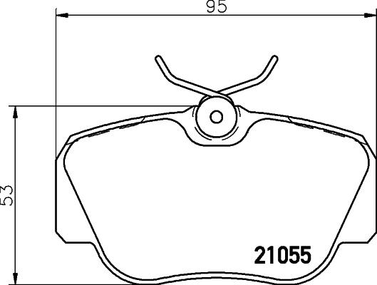 DON PCP1245 - Kit pastiglie freno, Freno a disco autozon.pro