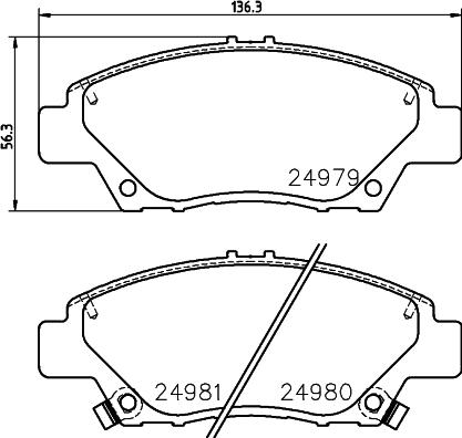 DON PCP1243 - Kit pastiglie freno, Freno a disco autozon.pro