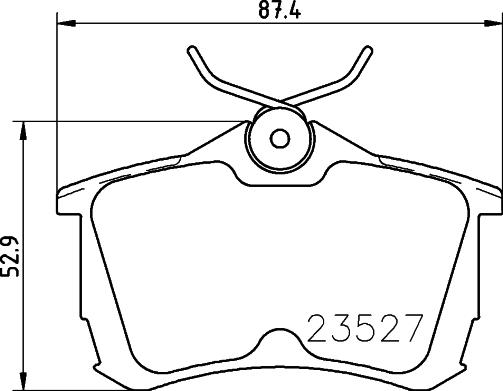 DON PCP1255 - Kit pastiglie freno, Freno a disco autozon.pro