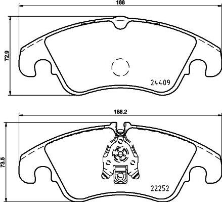 DON PCP1256 - Kit pastiglie freno, Freno a disco autozon.pro