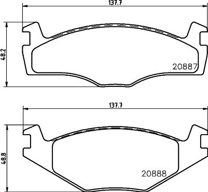 DON PCP1252 - Kit pastiglie freno, Freno a disco autozon.pro