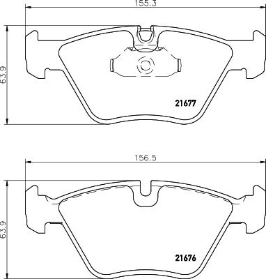 DON PCP1266 - Kit pastiglie freno, Freno a disco autozon.pro