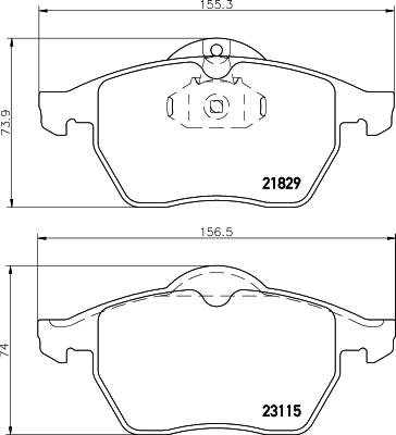 DON PCP1268 - Kit pastiglie freno, Freno a disco autozon.pro