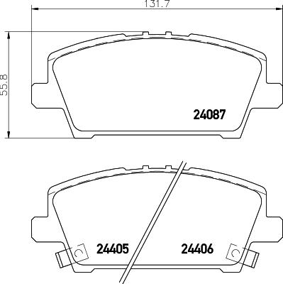 DON PCP1204 - Kit pastiglie freno, Freno a disco autozon.pro