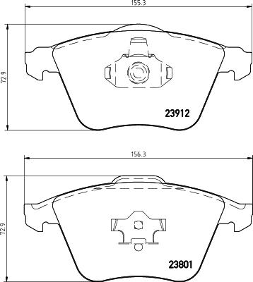 DON PCP1208 - Kit pastiglie freno, Freno a disco autozon.pro