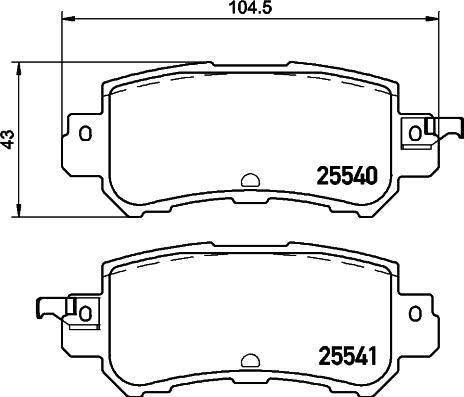 DON PCP1202 - Kit pastiglie freno, Freno a disco autozon.pro