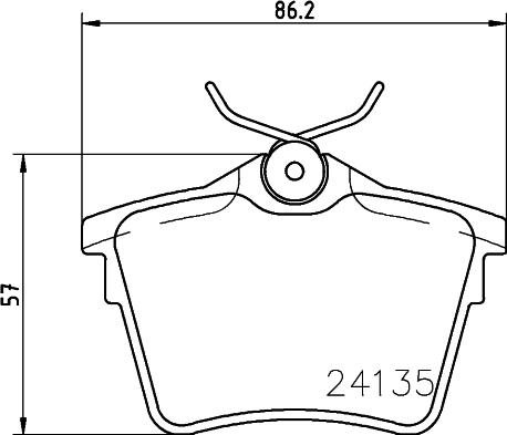 DON PCP1284 - Kit pastiglie freno, Freno a disco autozon.pro