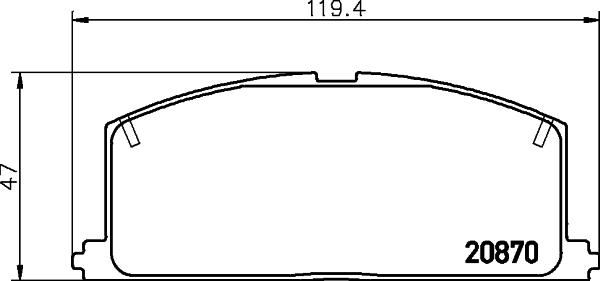 DON PCP1285 - Kit pastiglie freno, Freno a disco autozon.pro