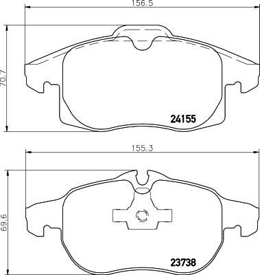 DON PCP1235 - Kit pastiglie freno, Freno a disco autozon.pro