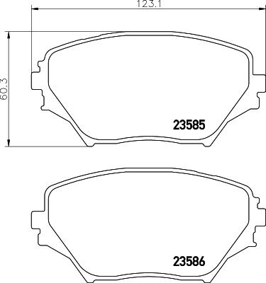 DON PCP1228 - Kit pastiglie freno, Freno a disco autozon.pro