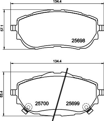 DON PCP1227 - Kit pastiglie freno, Freno a disco autozon.pro