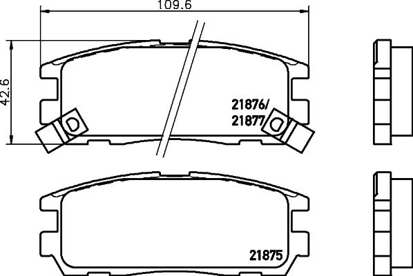 DON PCP1270 - Kit pastiglie freno, Freno a disco autozon.pro