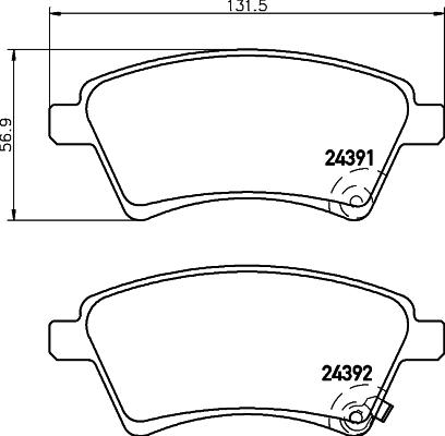 DON PCP1278 - Kit pastiglie freno, Freno a disco autozon.pro