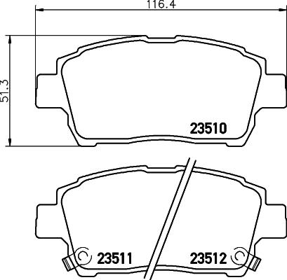 DON PCP1277 - Kit pastiglie freno, Freno a disco autozon.pro