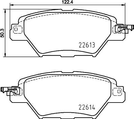 DON PCP1743 - Kit pastiglie freno, Freno a disco autozon.pro