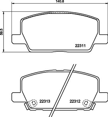 DON PCP1747 - Kit pastiglie freno, Freno a disco autozon.pro