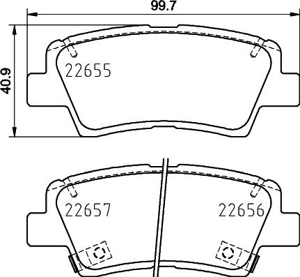 DON PCP1752 - Kit pastiglie freno, Freno a disco autozon.pro