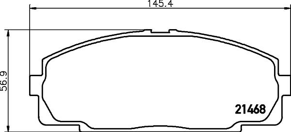 DON PCP1760 - Kit pastiglie freno, Freno a disco autozon.pro